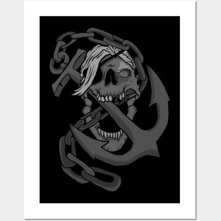 Skull Pirates Posters and Art